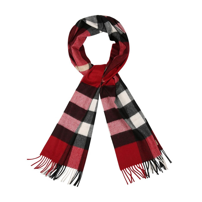 BURBERRY MUFFLER バーバリー マフラー CASHMERE CHECK SCARF 4031043 PARADE RED CHECK