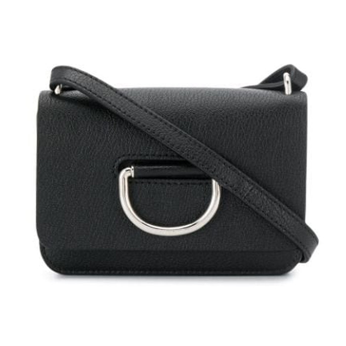 BURBERRY BAG 8011049BLK The Mini Leather D-ring Bag