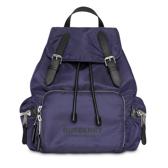 BURBERRY BACKPACK 8011619N-BL The Medium Rucksack in Logo Print Nylon