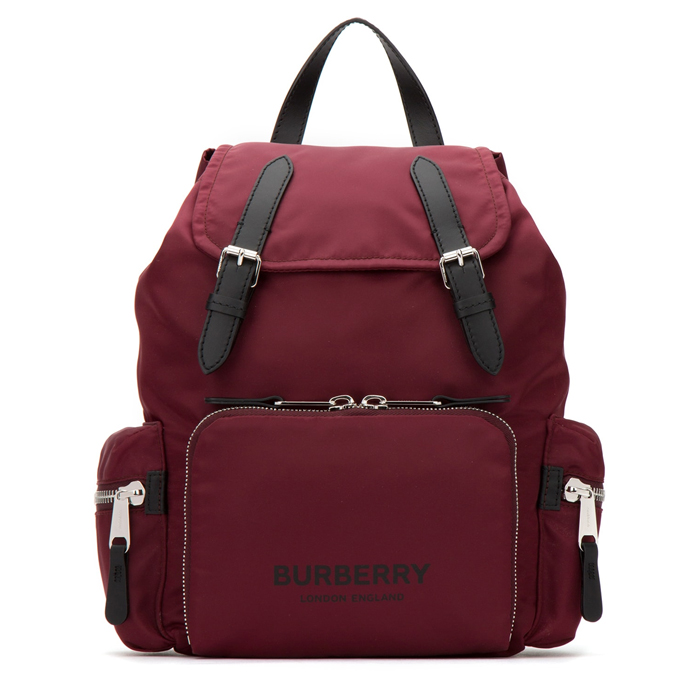 BURBERRY BACKPACK 8011620BURG Grape polyamide blend medium Rucksack