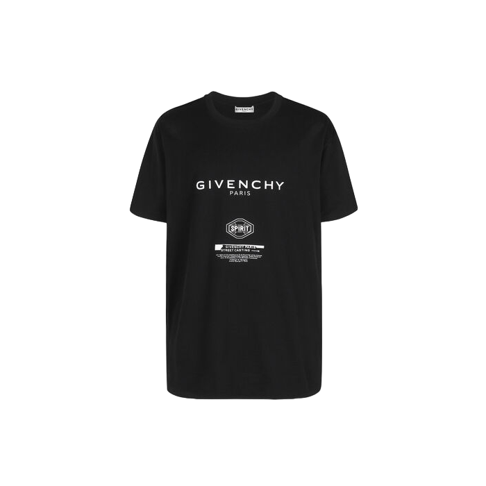 ジバンシィGIVENCHY メンズ クルーネックTシャツ ブラック BM70UX3002 001