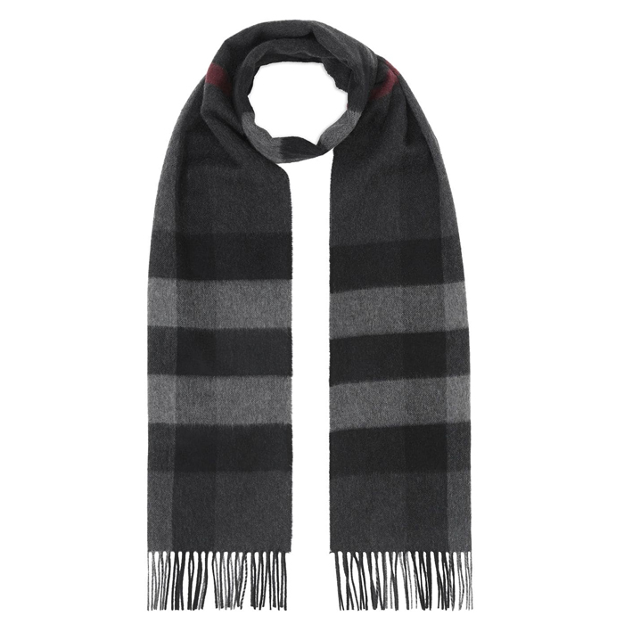 BURBERRY MUFFLER バーバリー マフラー8015551CHAR Check Cashmere Scarf