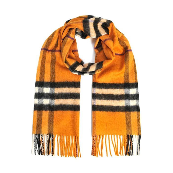 バーバリーBURBERRY MUFFLER  メンズマフラー CASHMERE SCARF 3953992 COOR