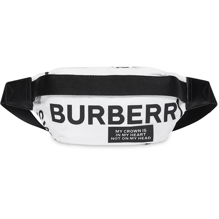 BURBERRY BAG バーバリーバッグ 8015143WHIT Medium Logo Print Bum Bag