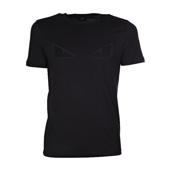 フェンディFENDI MEN T-SHIRT S  メンズ T-シャツ FAF532 A8JR F0GME Black