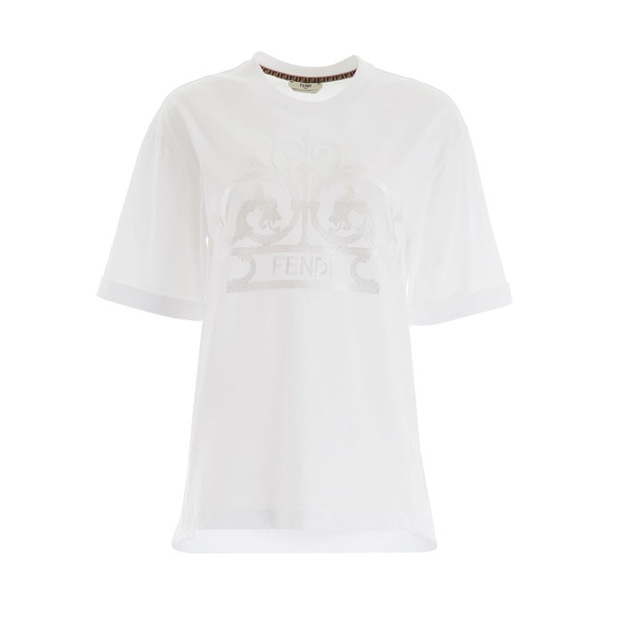 フェンディFENDI LADY T-SHIRT S レディTシャツS FS7011 A8FU F0ZNM White