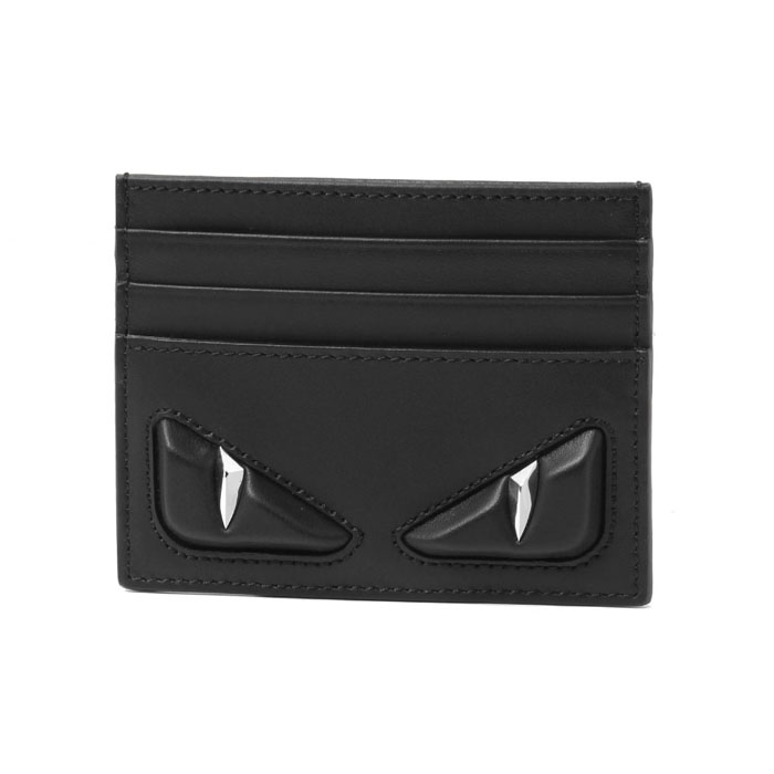 フェンディFENDI WALLET メンズウォレット 7M0164 O76 F0GXN BLACK Leather Card Holders