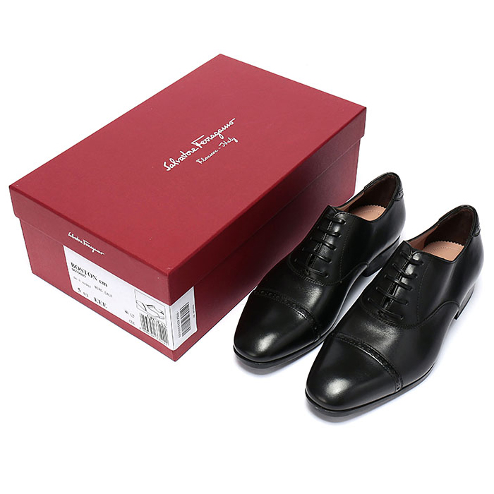 FERRAGAMO MEN SHOES 0699089 CALF NERO