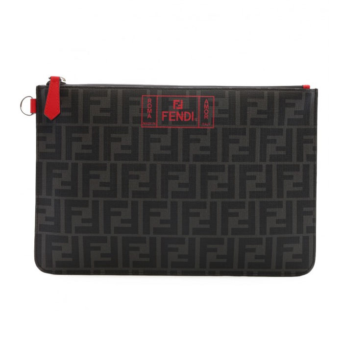 フェンディFENDI BAG メンズバッグ 7N0078 A7SB F0P0N BLACK FABRIC POCHETTE