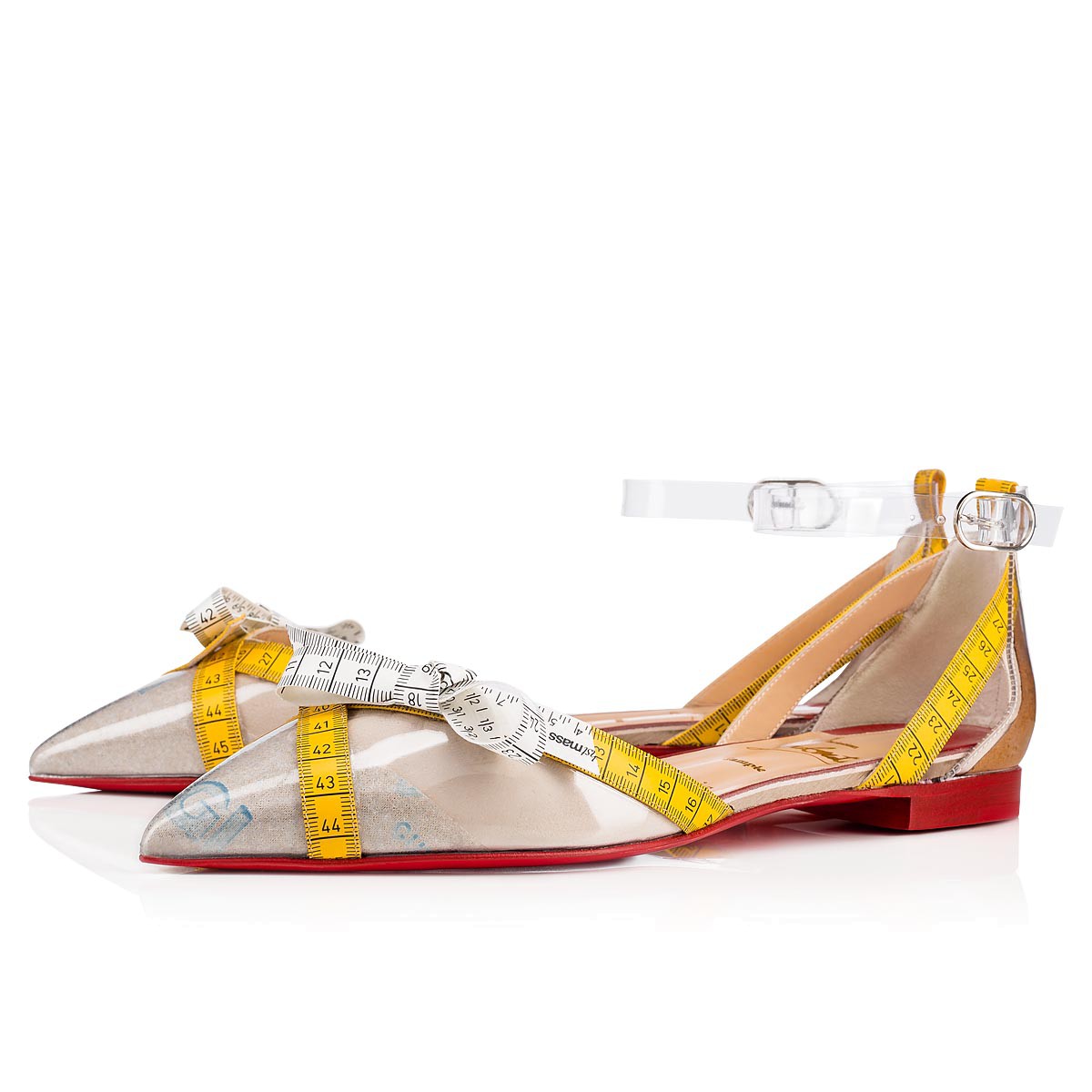 CHRISTIAN LOUBOUTIN LADY SHOES 3180230H344 Metripump VERS TRANSP/YELLOW PVC