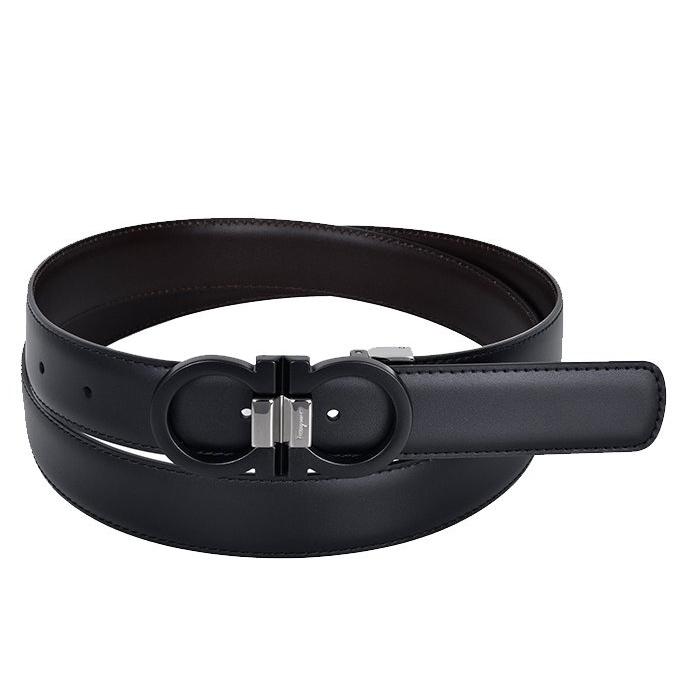 FERRAGAMO GANCINI buckle belt 67-8648-00CALF