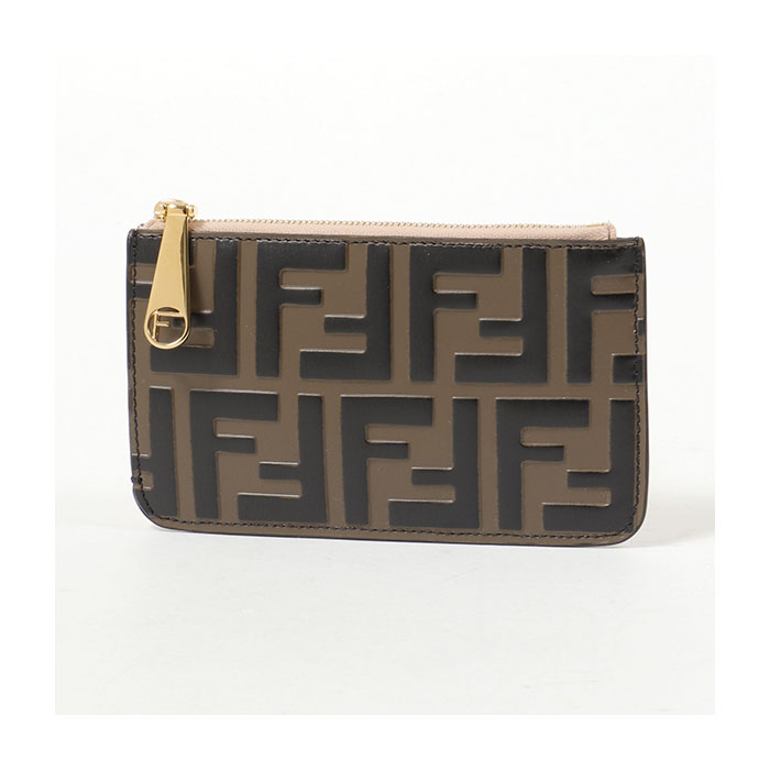 フェンディFENDI WALLET レディース ウォレット 8AP151 A6CB F180F Card & Coin Case Mini Wallet