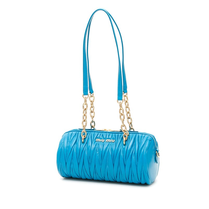 MIU MIU BAG 5BB058N88VOYA matelasse' cylinder bag