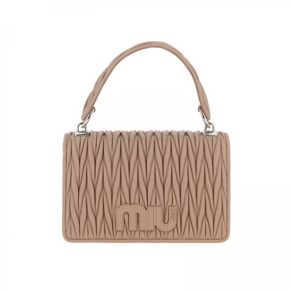 MIU MIU BAG 5BH107N88CAMM LAMBSKIN CAMMEO