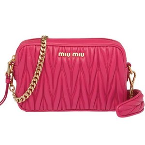 MIU MIU BAG 5BH118N88MAGE matelass_ nappa camera bag