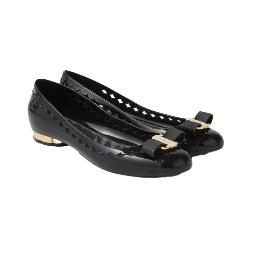 フェラガモ FERRAGAMO JELLY シリーズ レディース フラットシューズ  0688557 JELLY NERO