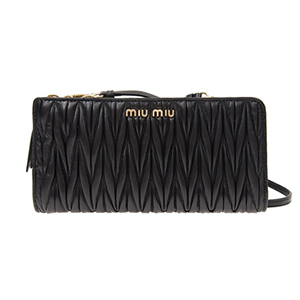 MIU MIU BAG 5DH008N88NERO LAMBSKIN BLACK