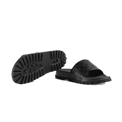 グッチ GUCCI MEN SANDALS メンズ サンダル 431070 CWD20 1000 Signature Slide Sandal