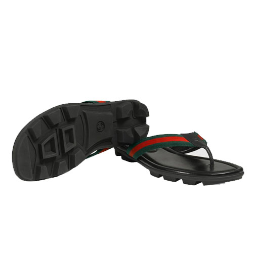 グッチ GUCCI MEN SANDALS メンズ サンダル 429362 H91A0 8480 Web And Leather Thong Sandal