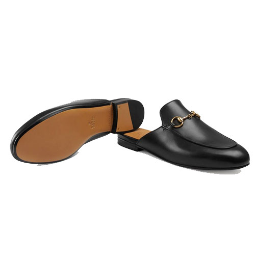 グッチ GUCCI LADY SHOES レディースシューズ 423513 BLM00 1000 Princetown Leather Slipper