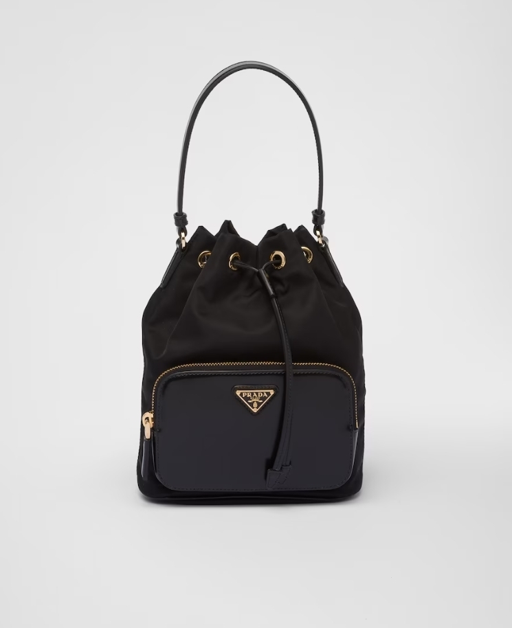 プラダ PRADA レディース Re-Nylon xブラッシュドレザー バッグ 1BH038_R789_F0002_V_UOM