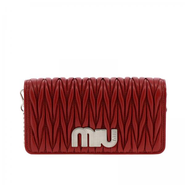 MIU MIU BAG 5DH0442B4CFUOC women's mini bag collection red leather