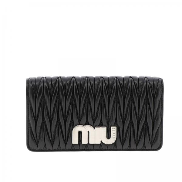 MIU MIU BAG 5DH0442B4QNERO LAMBSKIN BLACK