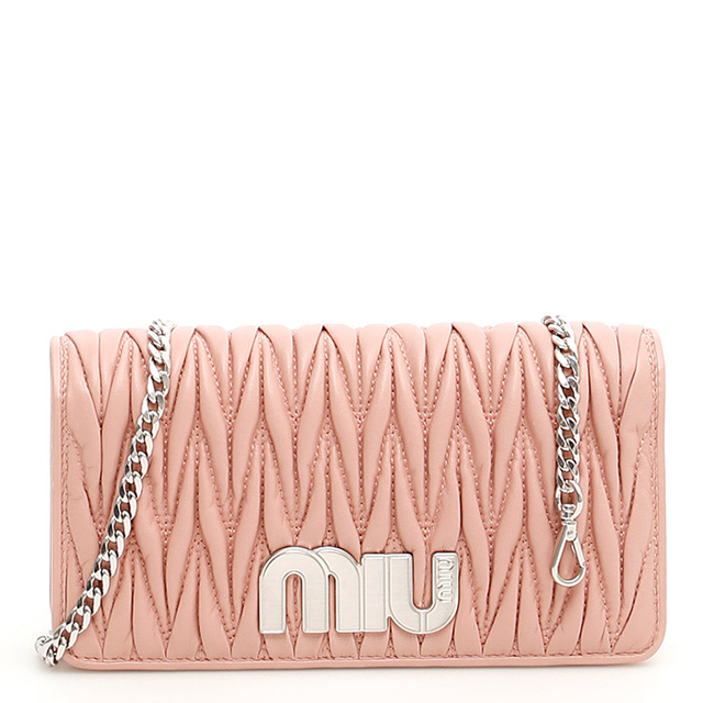 MIU MIU BAG 5DH0442B4QORCH LAMBSKIN ORCHID PINK