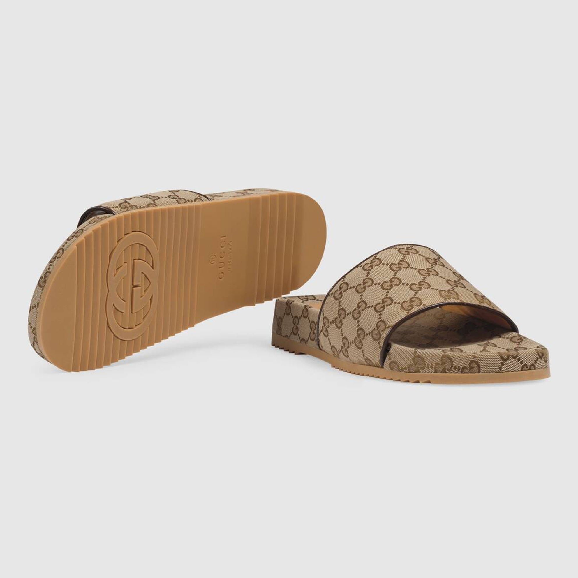 Gucci Men's GG canvas slide sandal グッチメンズサンダル 624695 H6320 9763