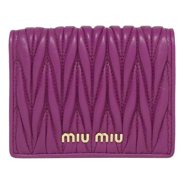 ミュウミュウ MIU MIU WALLET レディースウォレット 5MV204N88DALI MATELASSE' DALIA