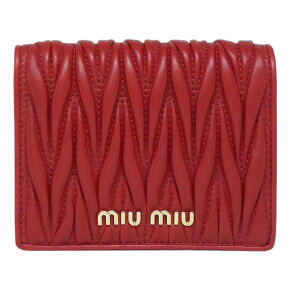 ミュウミュウ MIU MIU WALLET レディースウォレット 5MV204N88FUOC MATELASSE' DALIA FUOCO