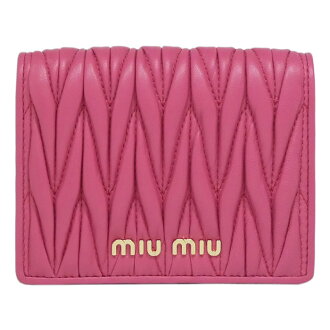 ミュウミュウ MIU MIU WALLET レディースウォレット 5MV204N88MAGE MATELASSE' MAGENTA