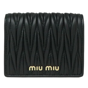 ミュウミュウ MIU MIU WALLET レディースウォレット5MV204N88NERO MATELASSE' NERO