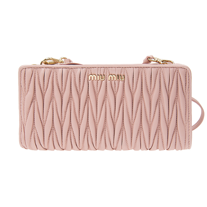 MIU MIU BAG 5DH008N88ORCH LAMBSKIN ORCHID PINK