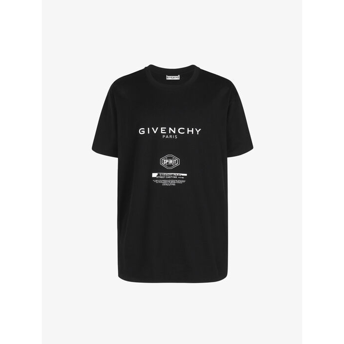 ジバンシィGIVENCHY クルーネックTシャツ ブラック メンズ BM70UX3002 001