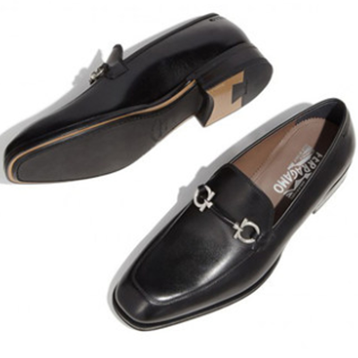 FERRAGAMO MEN SHOES 0713594 CALF NERO