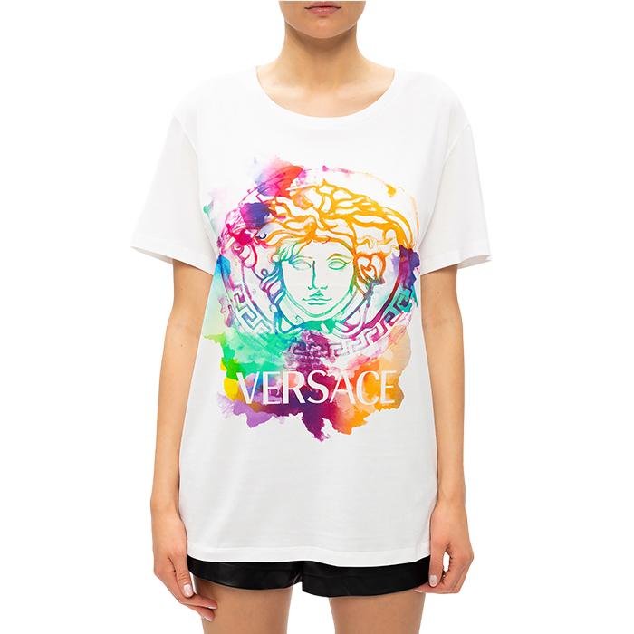 ヴェルサーチ VERSACE レディースTシャツ A87464 A228806 A1001