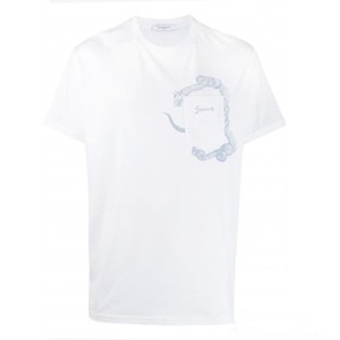 Givenchy t-shirt Monsters 100 WHITE BM70QE3002 100