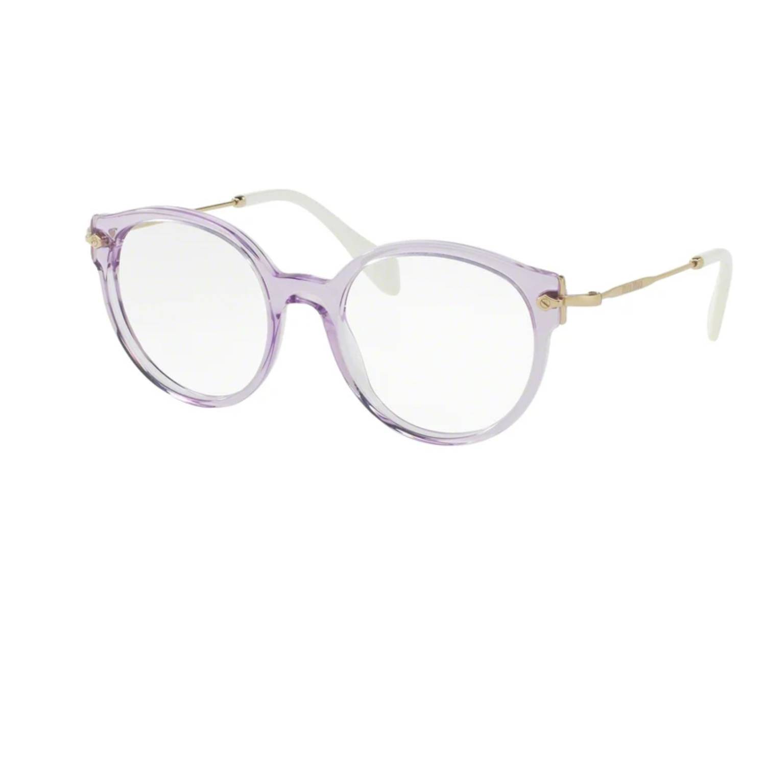 ミュウミュウ MIU MIU レディース トランスペレント ライラック メガネフレーム 0MU04PVA ACETATE 1AB1O1