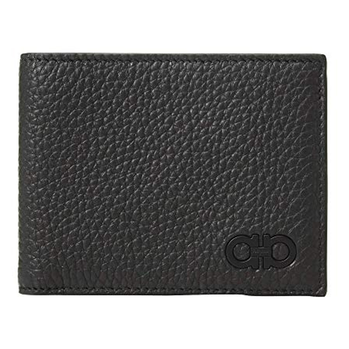 FERRAGAMO WALLET 66-A073 CALF NERO BLACK