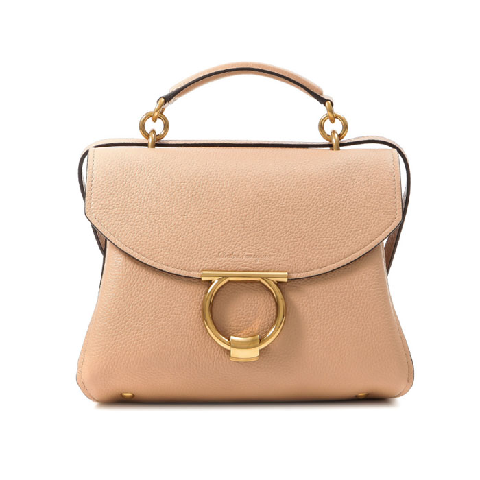 FERRAGAMO BAG フェラガモバッグ 21-H493 CALF ALMOND SHOULDER BAG 19SS