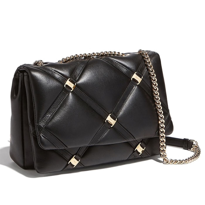 FERRAGAMO BAG フェラガモバッグ 21-H536 CALF NERO SHOULDER BAG