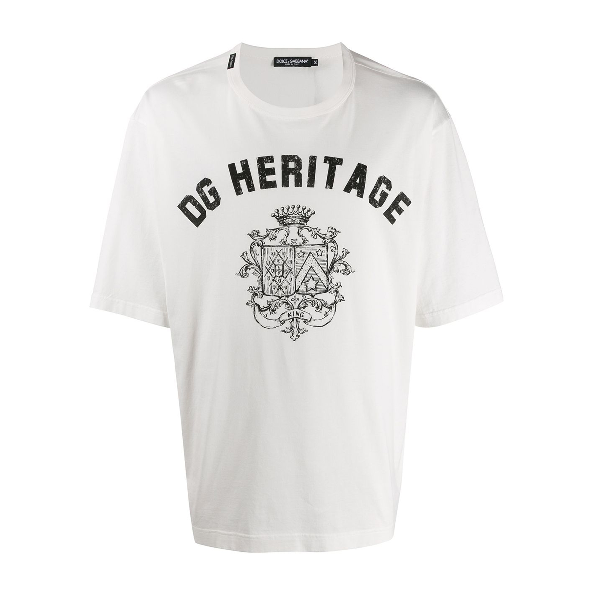 ドルチェ＆ガッバーナ DOLCE & GABBANA メンズクレストプリント特大Tシャツ G8KN7T FI7IO HW15E