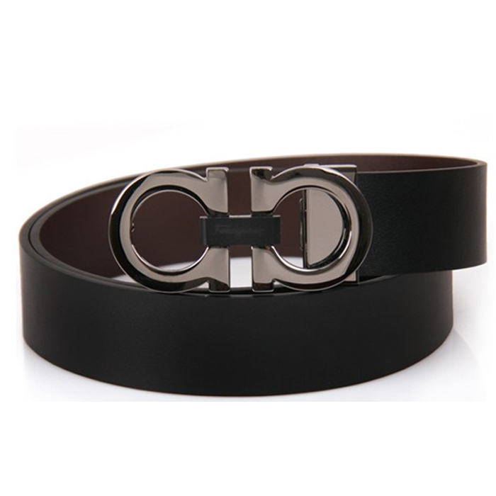 Salvatore Ferragamo Belt 67-8783-01 CALF NERO BLACK