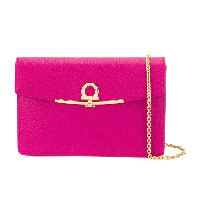 FERRAGAMO BAG フェラガモバッグ 22-D697 PEBBLE CALF CERISE