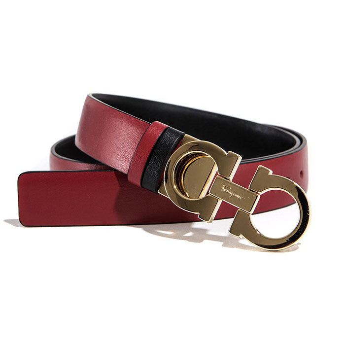 FERRAGAMO BELT フェラガモベルト 23-A565-19 CALF ROSSO