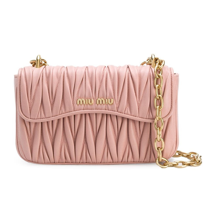 MIU MIU BAG 5BD140N88ORCH MATELASS_ NAPPA LEATHER BAG