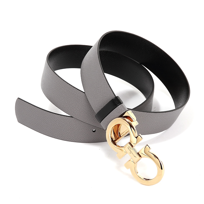 FERRAGAMO BELT フェラガモベルト23-A564-00 CALF URGR Urban Grey