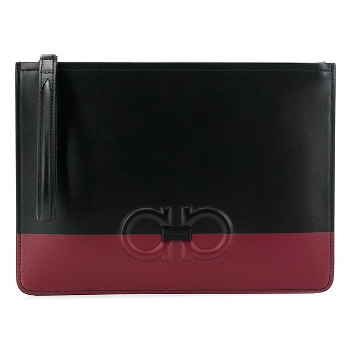 FERRAGAMO BAG フェラガモバッグ24-A233 CALF NE-R Black/Red