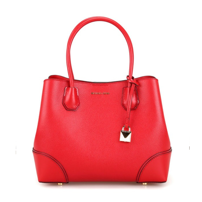 MICHAEL KORS Mercer Gallery bright red leather tote 30H7GZ5T6A683